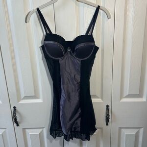 Marilyn Monroe Intimate Sexy Push Up Lingerie Lace Mesh Sheer Metallic Size S